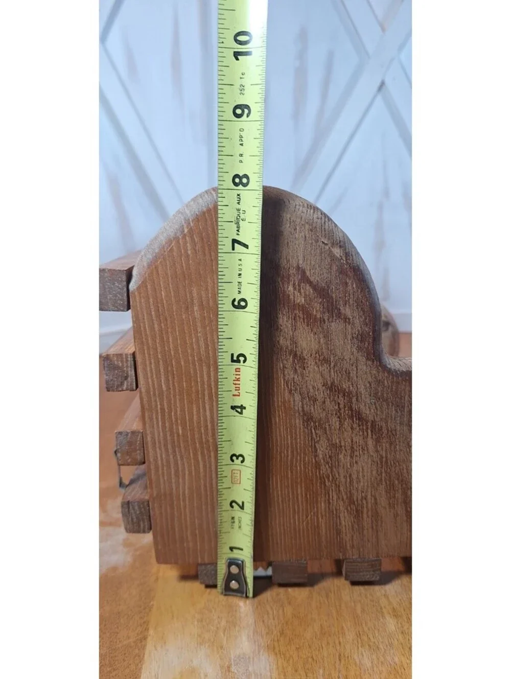 VTG Solid Wood Heart Shape Tiered Corner Trinket Shelf 19